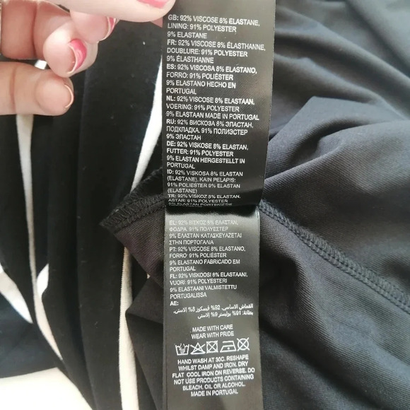 Ted Baker Linn Striped Jersey Sleeveless High Neck Midi Dress Size 5 TB or 12 US - Picture 13 of 16